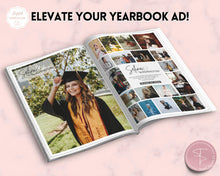 Load image into Gallery viewer, Yearbook Ad Template for Senior & High School Graduation | FULL Page School Yearbook | Style 6