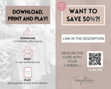 Load image into Gallery viewer, 40+ Bridal Shower Games Bundle for Weddings & Bachelorette Parties