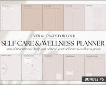 Load image into Gallery viewer, Ultimate ADHD Planner Bundle | Printable ADHD Neurodivergent Daily Life Planner, Fitness, Goal, Finances & Budget, Self Care Planner | Lux