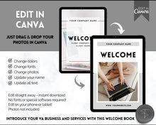 Load image into Gallery viewer, Editable Virtual Assistant Welcome Packet for VAs | Includes VA Client Onboarding, Business Plan, Invoice Price List, Social Media Manager, contract & eBook Portfolio