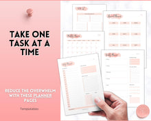 Load image into Gallery viewer, 50pg Maid of Honor Planner Bundle - Matron of Honor Wedding Planner | To Do List for Bridal Showers & Bachelorette | Pink Watercolor