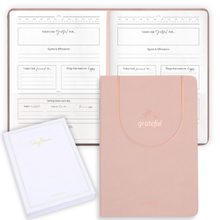 Load image into Gallery viewer, Luxury Gratitude Journal – Daily Mindfulness & Self-Care Notebook with Premium Leather Cover