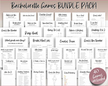 Load image into Gallery viewer, 40+ Bridal Shower Games Bundle for Weddings & Bachelorette Parties
