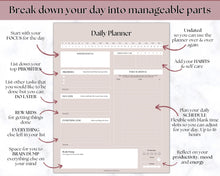Load image into Gallery viewer, Ultimate ADHD Planner Bundle | Printable ADHD Neurodivergent Daily Life Planner, Fitness, Goal, Finances & Budget, Self Care Planner | Lux
