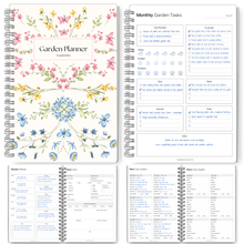Load image into Gallery viewer, Gardening Planner & Plant Journal | Planting Calendar, Plant Care, Seed Starting, Herb Notes, Garden Planner (Botanical)