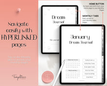 Load image into Gallery viewer, Digital Dream Journal for GoodNotes & iPad | Digital Dream Diary, Dream Analysis, Dream Interpretation & Sleep Tracker