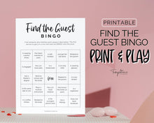 Load image into Gallery viewer, 'Find the Guest Bingo' Bridal Shower Game Printable