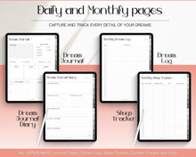 Load image into Gallery viewer, Digital Dream Journal for GoodNotes & iPad | Digital Dream Diary, Dream Analysis, Dream Interpretation & Sleep Tracker