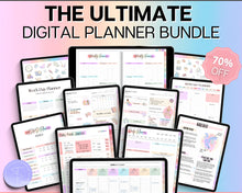Load image into Gallery viewer, ALL ACCESS Digital Planners | 2026 Colorful Planner Bundle with Daily Weekly Planners | Includes Recipe, Notebook, Fitness, Goal, Budget & Meal & ADHD