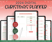 Load image into Gallery viewer, 2024 Digital Christmas Planner | Xmas Holiday Checklist, Shopping List, To Do List for GoodNotes & iPad