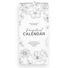 Load image into Gallery viewer, Perpetual Birthday & Anniversary Calendar | Undated Wire-Bound Wall Calendar, 6"x12" | Premium 120gsm Paper