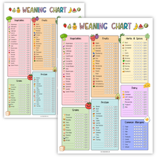Load image into Gallery viewer, Baby Led Weaning Chart | A3 Double-Sided Food & Allergen Tracker