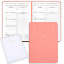 Load image into Gallery viewer, ADHD Daily Planner for Neurodivergent Adults – Premium Leather Productivity & Task Management Planner with Guided Focus Pages, 170gsm Paper, Gold Foiling & Gift Box – Undated | A5