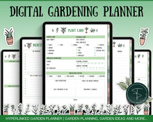 Load image into Gallery viewer, Digital Gardening Planner | With Plant Journal, Garden Planner 2024, Planting Calendar, Plant Care, Seed Starting, Herb Notes for GoodNotes & iPad