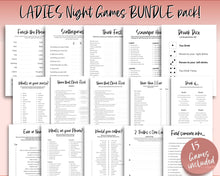 Load image into Gallery viewer, Girls Night Games BUNDLE - 15 Printable Games for Ladies Night In