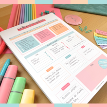 Load image into Gallery viewer, Brain Dump Notepad, A4 Productivity Planner for To Do Lists, Priorities, Follow Ups & Daily Task Organisation
