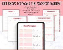 Load image into Gallery viewer, 2024 Digital Christmas Planner | Xmas Holiday Checklist, Shopping List, To Do List for GoodNotes & iPad | Pink