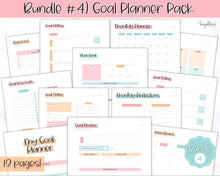 Load image into Gallery viewer, Ultimate ADHD Planner Bundle | Printable ADHD Neurodivergent Daily Life Planner, Fitness, Goal, Finances & Budget, Self Care Planner | Colorful Sky