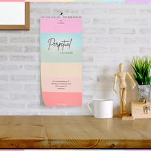 Load image into Gallery viewer, Perpetual Birthday & Anniversary Calendar | Undated Wire-Bound Wall Calendar, 6"x12" | Premium 120gsm Paper