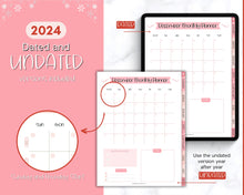 Load image into Gallery viewer, 2024 Digital Christmas Planner | Xmas Holiday Checklist, Shopping List, To Do List for GoodNotes & iPad | Pink