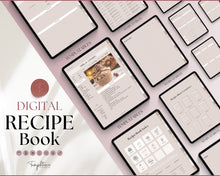 Load image into Gallery viewer, Digital Recipe Book for GoodNotes | Digital Recipe Template, Meal Planner, Cookbook Template for the iPad | Luxury
