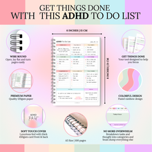 Load image into Gallery viewer, ADHD Daily To Do List | Guided Focus & Productivity Planner | A5
