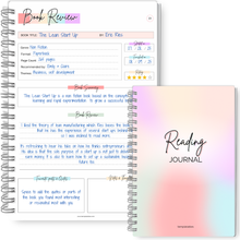 Load image into Gallery viewer, Reading Journal for Book Lovers | Log Book to Summarize, Review and Rate the Books you've Read | A5