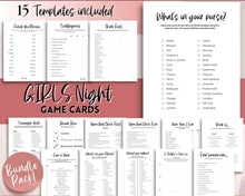 Load image into Gallery viewer, Girls Night Games BUNDLE - 15 Printable Games for Ladies Night In