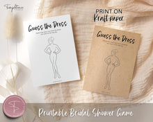 Load image into Gallery viewer, 'Guess the Dress' Bridal Shower Game Printable