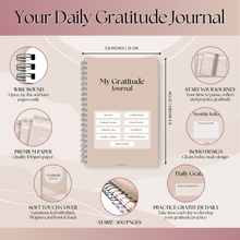 Load image into Gallery viewer, Gratitude & Mindfulness Journal | Gratitude Template, Self Care Planner, Positivity Diary, Daily Journal, Gratitude Jar, Wellness, Manifestation Journal | A5