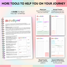 Load image into Gallery viewer, Mental Health Journal | Daily Gratitude, Self Care, Intentions, Affirmations and Nutrition | A5