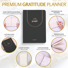 Load image into Gallery viewer, Luxury Gratitude Journal – Daily Mindfulness & Self-Care Notebook with Premium Leather Cover
