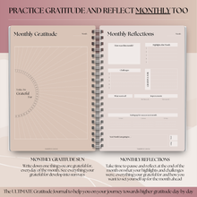 Load image into Gallery viewer, Gratitude & Mindfulness Journal | Gratitude Template, Self Care Planner, Positivity Diary, Daily Journal, Gratitude Jar, Wellness, Manifestation Journal | A5