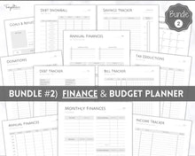 Load image into Gallery viewer, Ultimate ADHD Planner Bundle | Printable ADHD Neurodivergent Daily Life Planner, Fitness, Goal, Finances & Budget, Self Care Planner | Mono