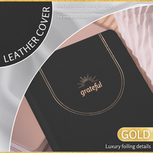 Load image into Gallery viewer, Luxury Gratitude Journal – Daily Mindfulness & Self-Care Notebook with Premium Leather Cover
