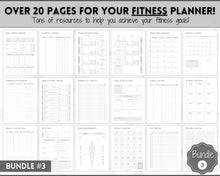 Load image into Gallery viewer, Ultimate ADHD Planner Bundle | Printable ADHD Neurodivergent Daily Life Planner, Fitness, Goal, Finances & Budget, Self Care Planner | Mono