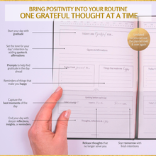 Load image into Gallery viewer, Luxury Gratitude Journal – Daily Mindfulness & Self-Care Notebook with Premium Leather Cover