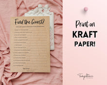 Load image into Gallery viewer, 'Find the Guest' Bridal Shower Game Printable