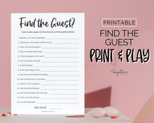 Load image into Gallery viewer, 'Find the Guest' Bridal Shower Game Printable