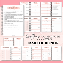 Load image into Gallery viewer, Maid of Honor Planner – Wedding Planning Organizer for Bridesmaids | Bachelorette & Bridal Shower | A5
