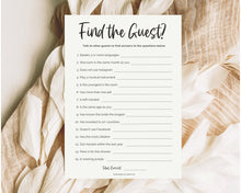 Load image into Gallery viewer, 'Find the Guest' Bridal Shower Game Printable