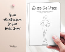 Load image into Gallery viewer, 'Guess the Dress' Bridal Shower Game Printable