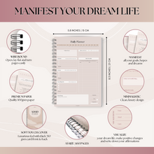 Load image into Gallery viewer, Manifestation Journal | Law of Attraction Daily Planner to Manifest your Dream Life | A5 Lux
