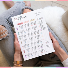 Load image into Gallery viewer, Weekly Meal Planner Notepad, Food Diary, Meal Diet Desk Pad & Nutrition Tracker Note Pad, Grocery List | 50 Undated Tear Away A4 Pages