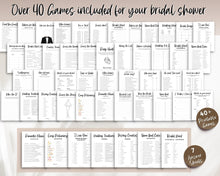 Load image into Gallery viewer, 40+ Bridal Shower Games Bundle for Weddings & Bachelorette Parties