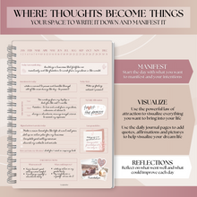 Load image into Gallery viewer, Manifestation Journal | Law of Attraction Daily Planner to Manifest your Dream Life | A5 Lux