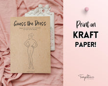 Load image into Gallery viewer, 'Guess the Dress' Bridal Shower Game Printable