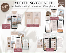 Load image into Gallery viewer, MOBILE Travel Itinerary Template | Create Your Travel Guide Itinerary for Weekend Trips, Birthdays, Girls Trips with Canva