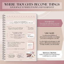 Load image into Gallery viewer, Manifestation Journal | Law of Attraction Daily Planner to Manifest your Dream Life | A5 Lux