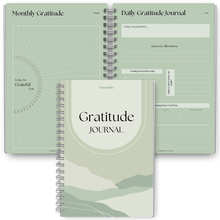 Load image into Gallery viewer, Gratitude & Mindfulness Journal | Gratitude Template, Self Care Planner, Positivity Diary, Daily Journal, Gratitude Jar, Wellness, Manifestation Journal | A5